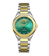 CK Starlight – Two-Tone Gold with Green Stone-Studded Dial