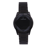 Digitaluhr aus Stahl in Rautenform