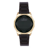 Digitaluhr aus Stahl in Rautenform