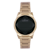 Digitaluhr aus Stahl in Rautenform