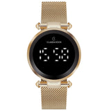 Digital Watch Mesh Oval shaped