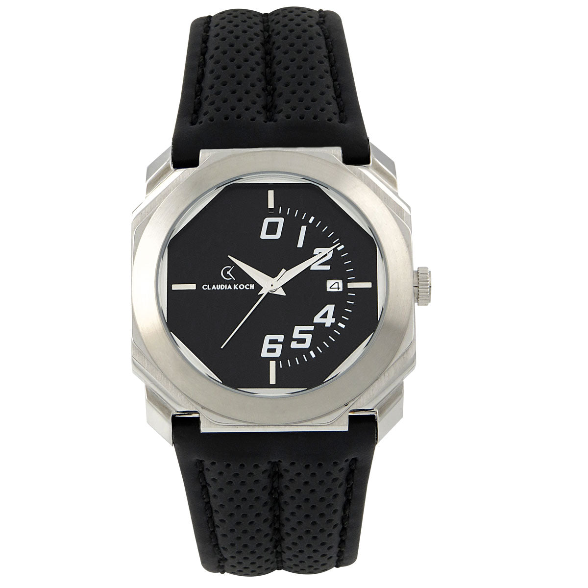 Rubber Band Stainless Date Analog Classy Men Watch