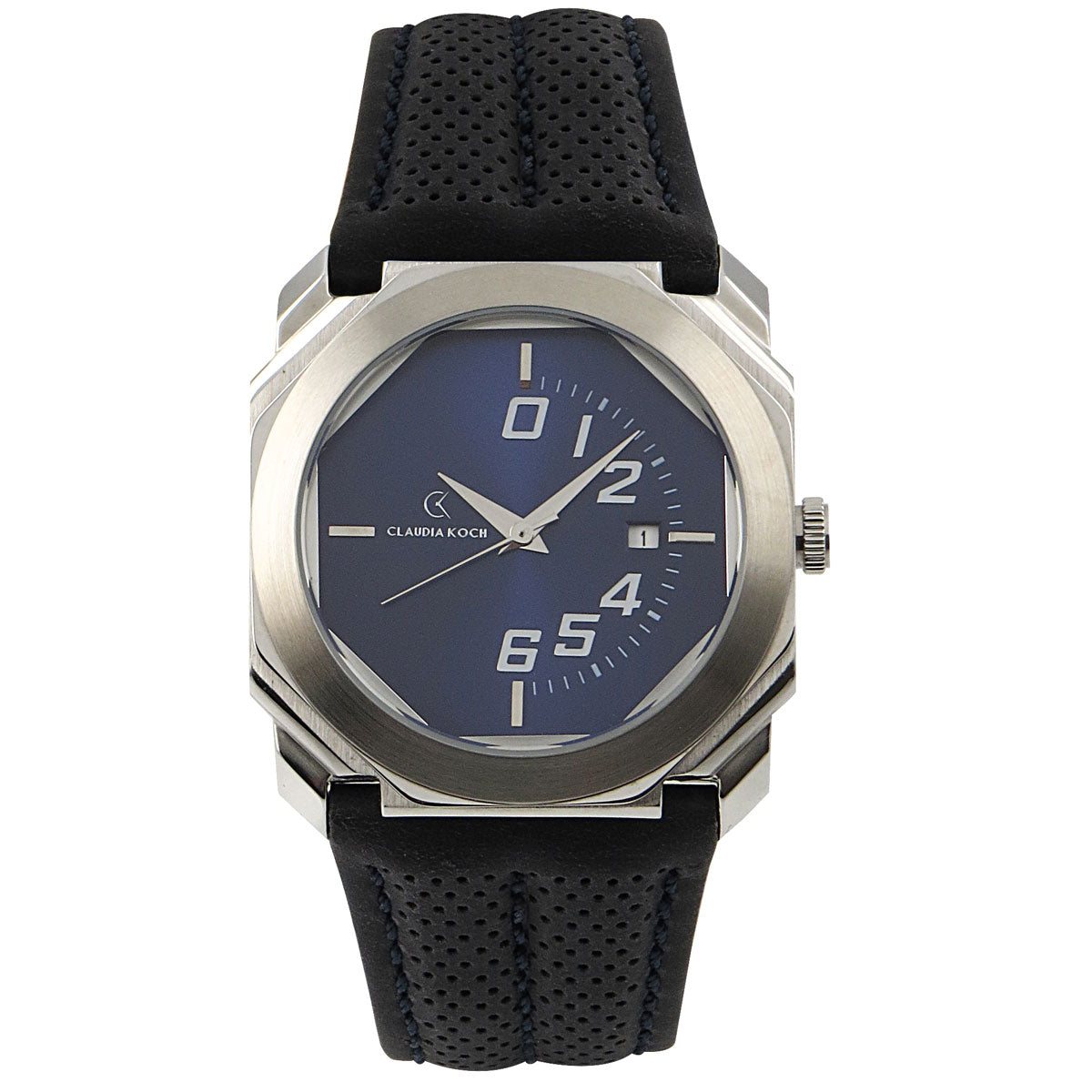 Rubber Band Stainless Date Analog Classy Men Watch
