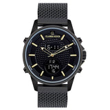 Hybride Analog-Digital-Mesh-Band-Herrenuhr