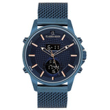 Hybride Analog-Digital-Mesh-Band-Herrenuhr