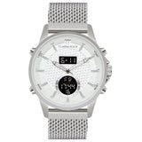 Hybride Analog-Digital-Mesh-Band-Herrenuhr