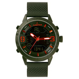 Hybride Analog-Digital-Mesh-Band-Herrenuhr