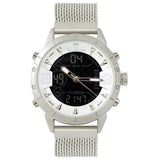 Hybride Analog-Digital-Mesh-Band-Herrenuhr