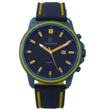 Rubber Band Date Analog Sporty Men Watch