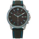 Rubber Band Date Analog Sporty Men Watch