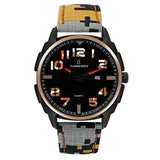 Jeans Leather Band Date Analog Sporty Men Watch
