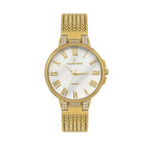 Analoge Damenuhr aus Edelstahlgewebe