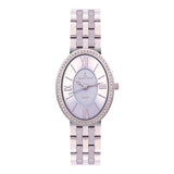 Oval Design Stainless Steel Analog Women  watch