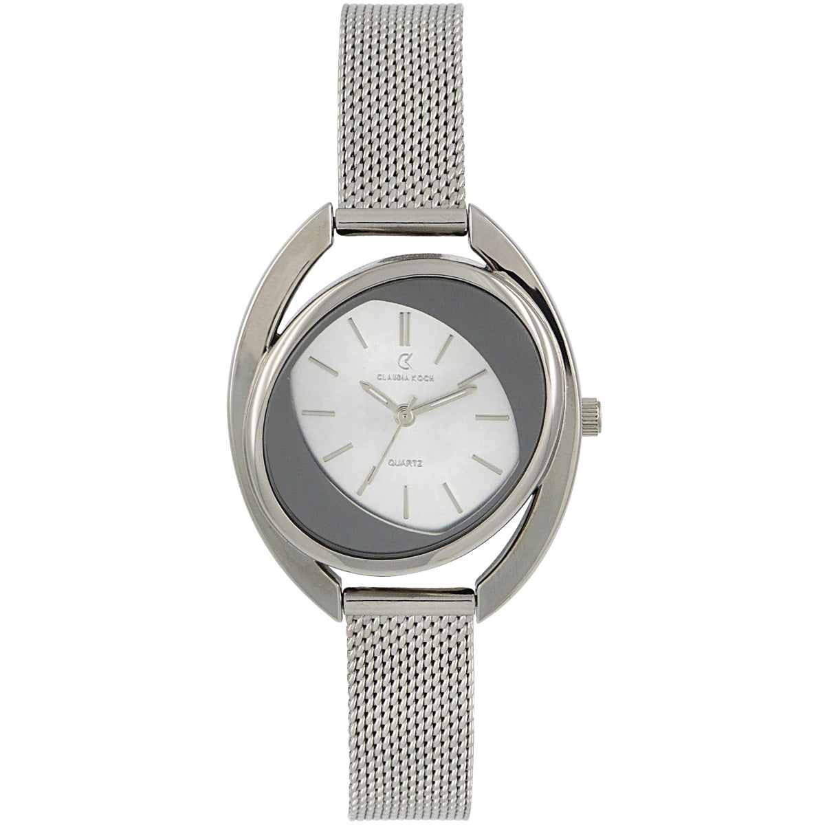 Slim design Mesh Stainless Steel Oval Classical Women Watch