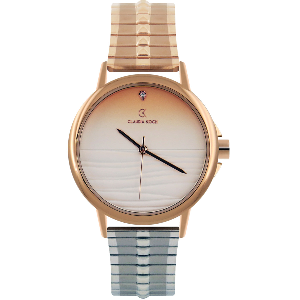 Sunset Multi-Colored Stainless Steel Analog Women Watch