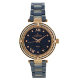 Spezieller Edelstahl mit Mesh-Analog-Damenuhr