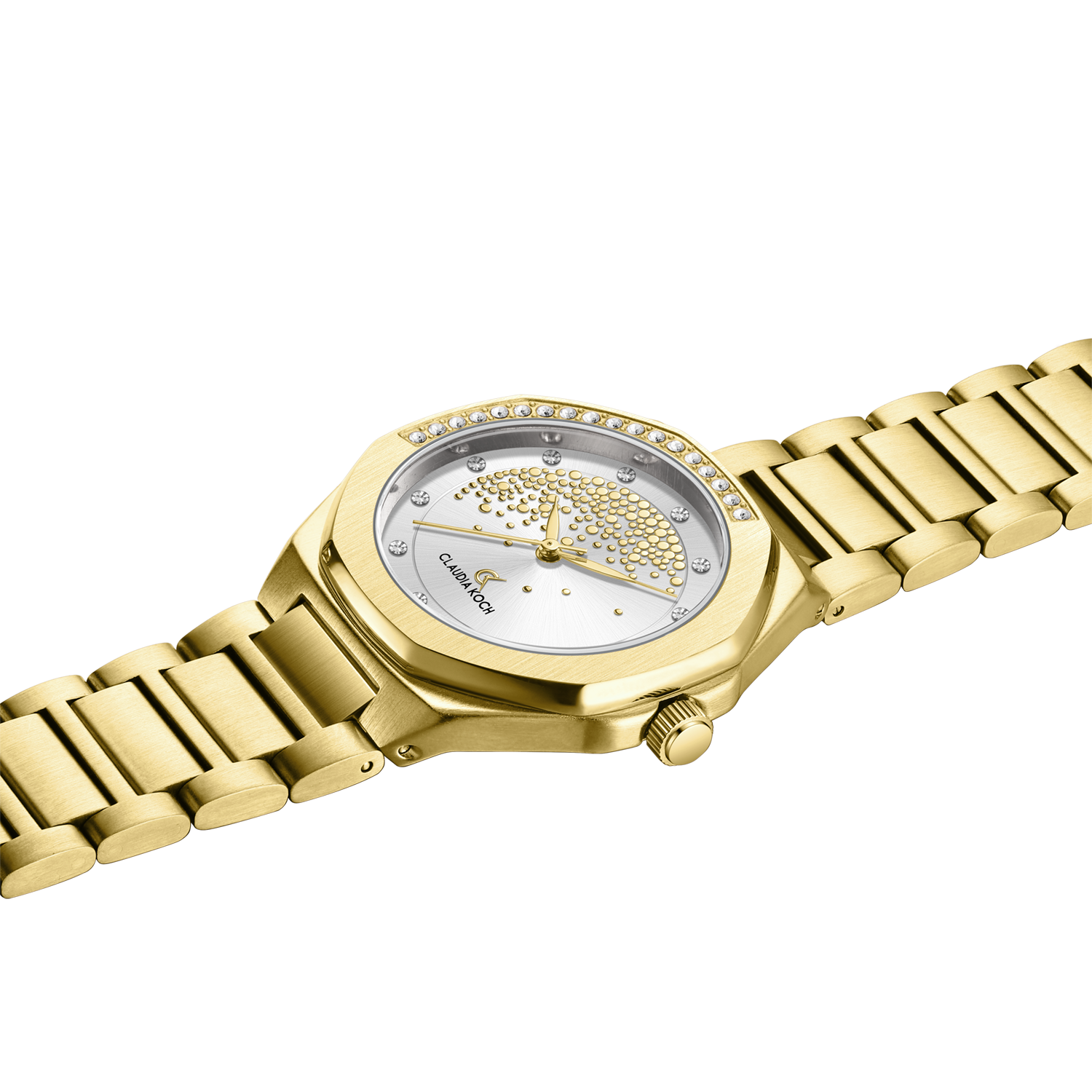 Luxury Women’s Watch with Stone-Studded Dial