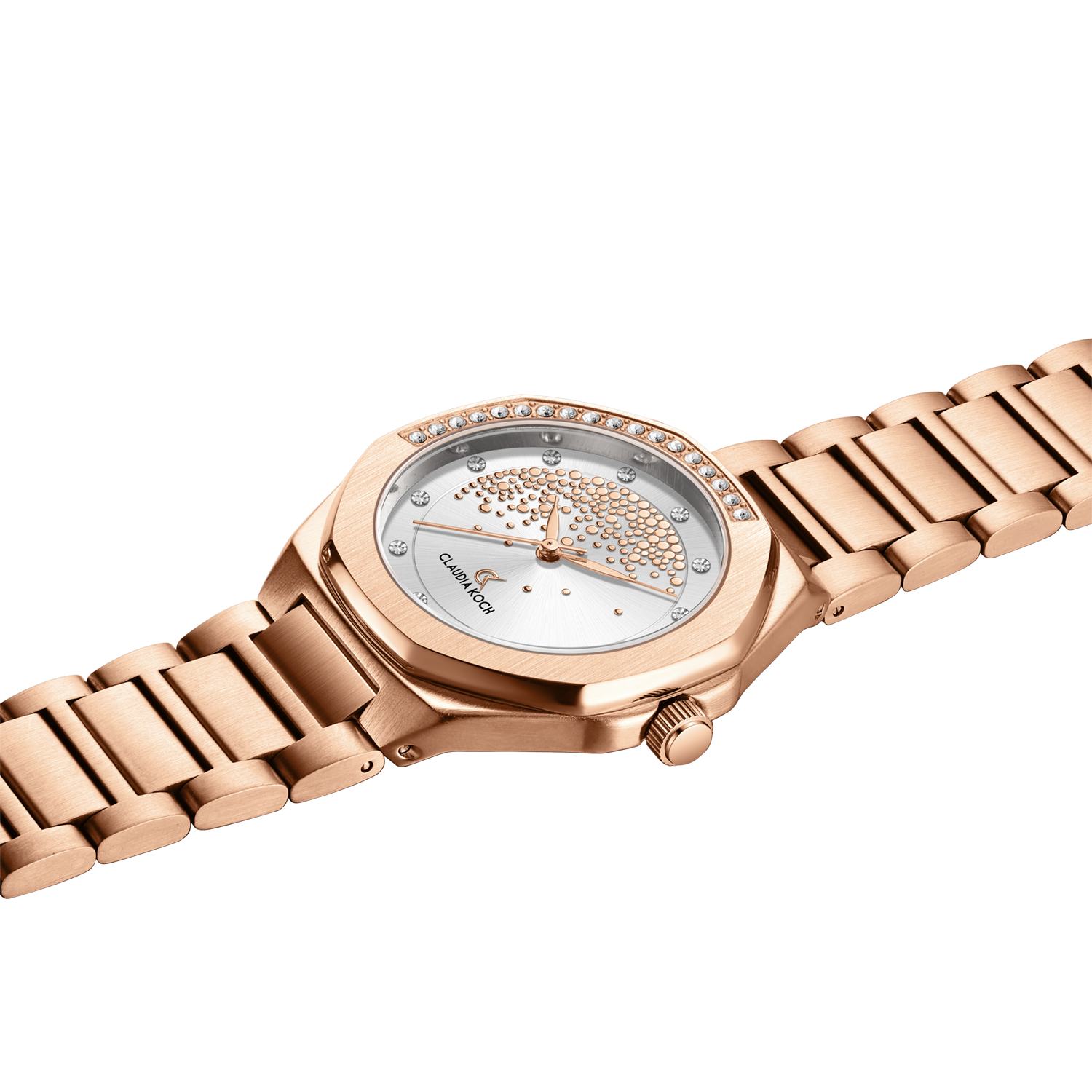 Luxury Women’s Watch with Stone-Studded Dial