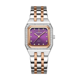 Luxury Women’s Watch with Square Dial Two-Tone Rosegold