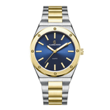 Matte Finish Women’s Watch – Minimalist Luxury & Modern Design Two-Tone Goldblue