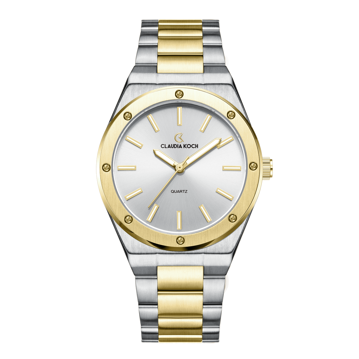 Matte Finish Women’s Watch – Minimalist Luxury & Modern Design Two-Tone Gold