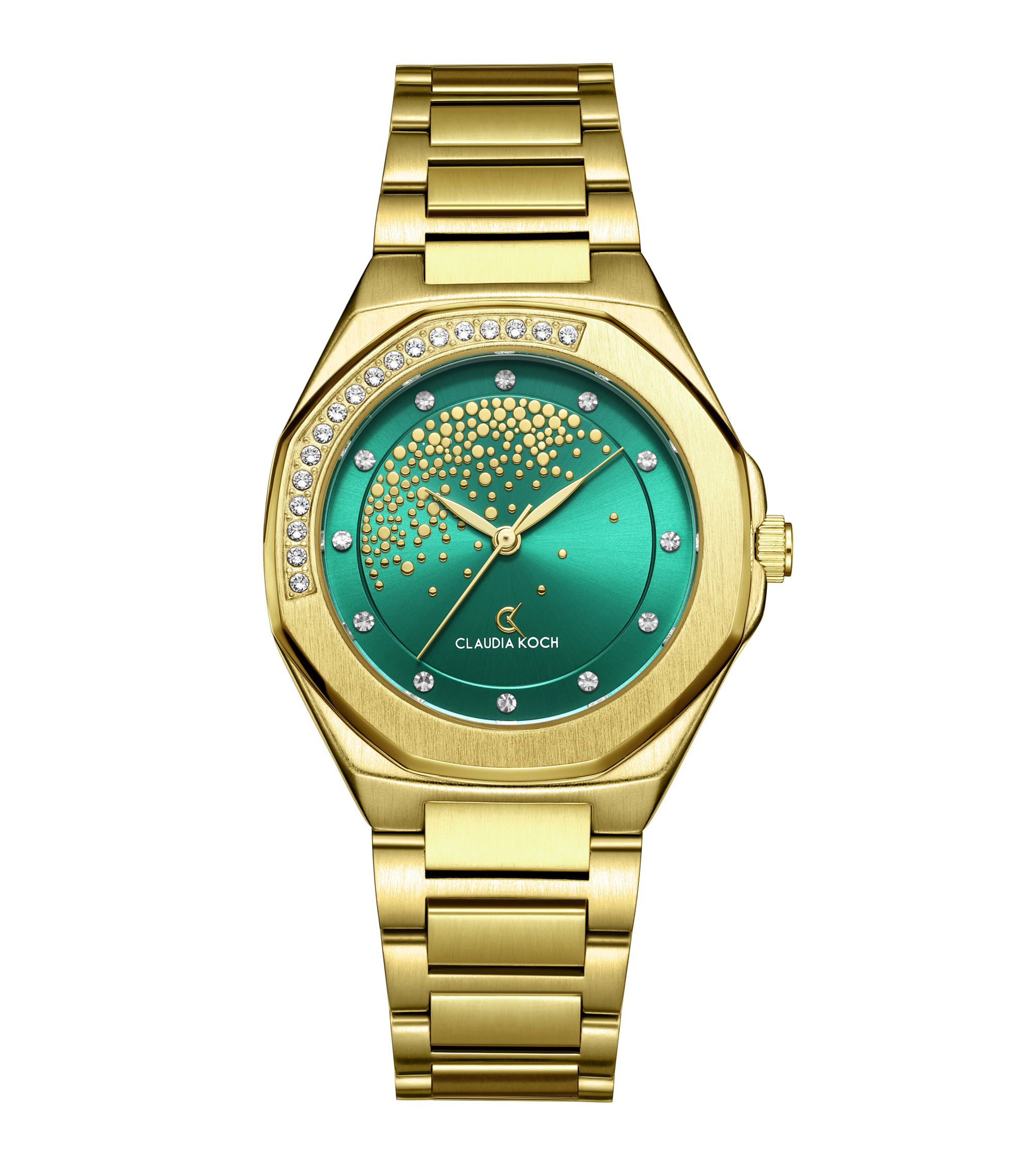 Luxury Women’s Watch with Stone-Studded Dial