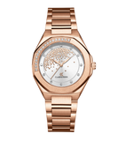 Luxury Women’s Watch with Stone-Studded Dial Rosegold