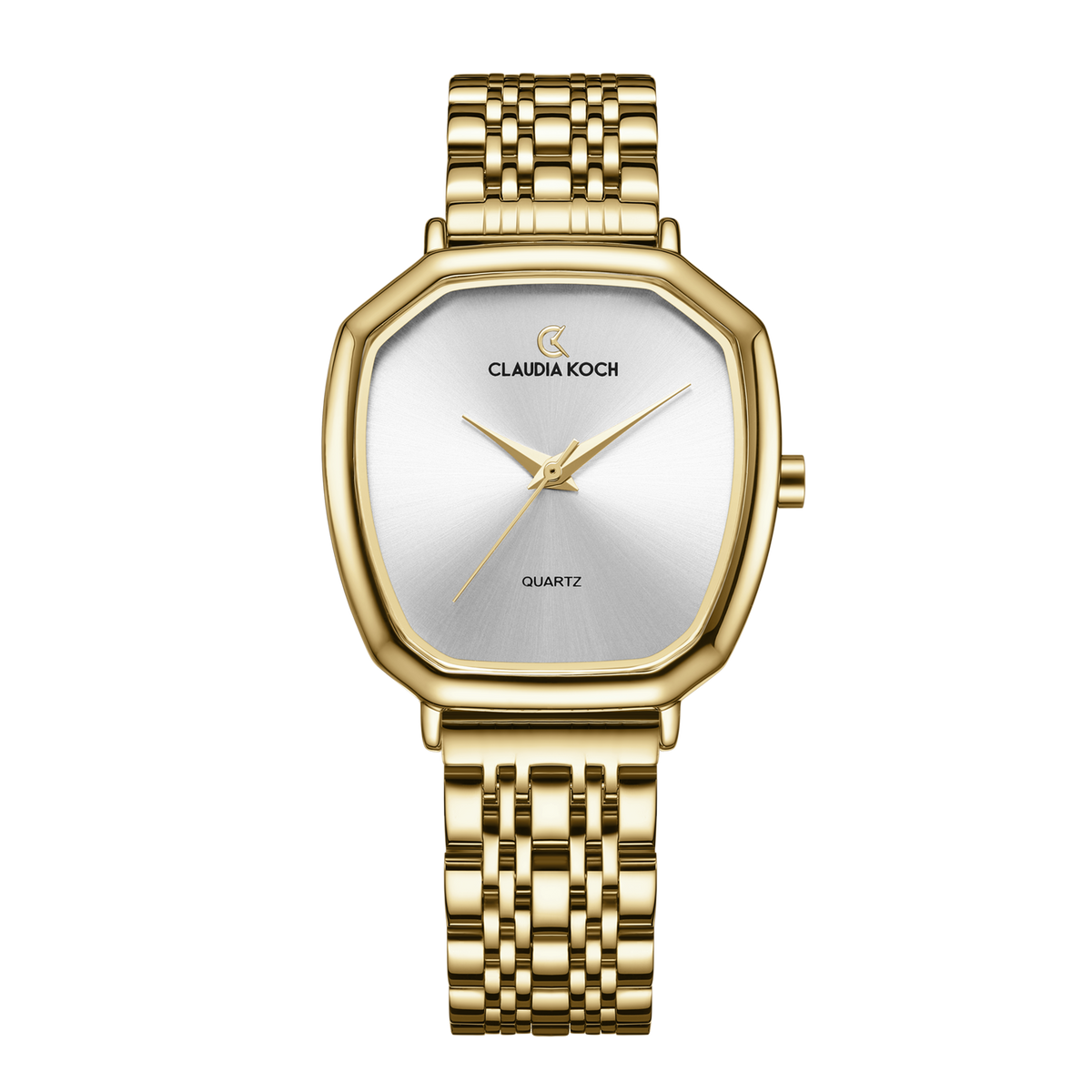 Elegant Quartz Gold Watch for Women with Gold dial