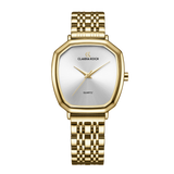 Elegant Quartz Gold Watch for Women with Gold dial