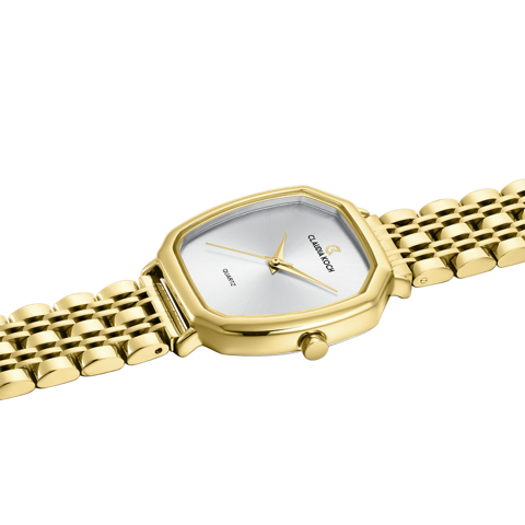 Elegant Quartz Gold Watch for Women with Gold dial