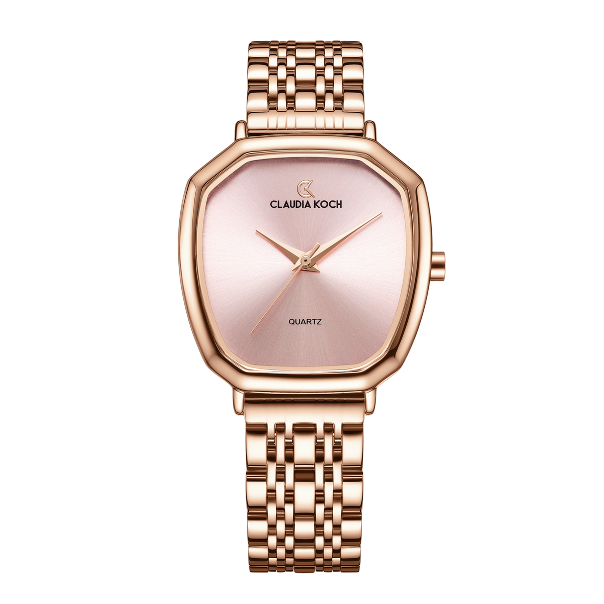 Elegant Quartz Rose Gold Women’s Watch with Rose Gold Dial