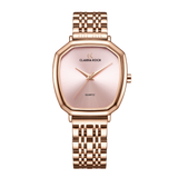 Elegant Quartz Rose Gold Women’s Watch with Rose Gold Dial