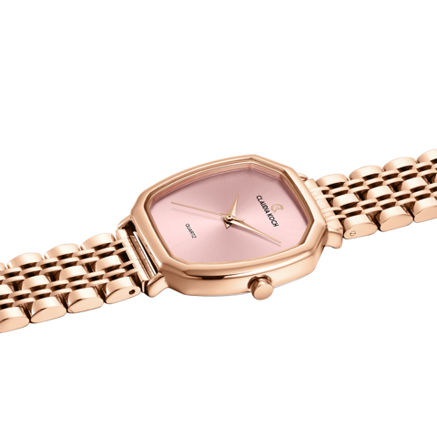 Elegant Quartz Rose Gold Women’s Watch with Rose Gold Dial