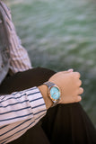 Luxury Women’s Watch - Elegant Design & Premium Craftsmanship Two-Tone Rosegold Blue