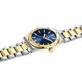 Matte Finish Women’s Watch – Minimalist Luxury & Modern Design Two-Tone Goldblue