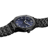 Claudia Koch Signature Black Edition Watch with Blue Dial