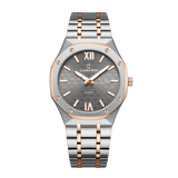 Claudia Koch Two-Tone Rose Gold Watch with Gunmetal Dial