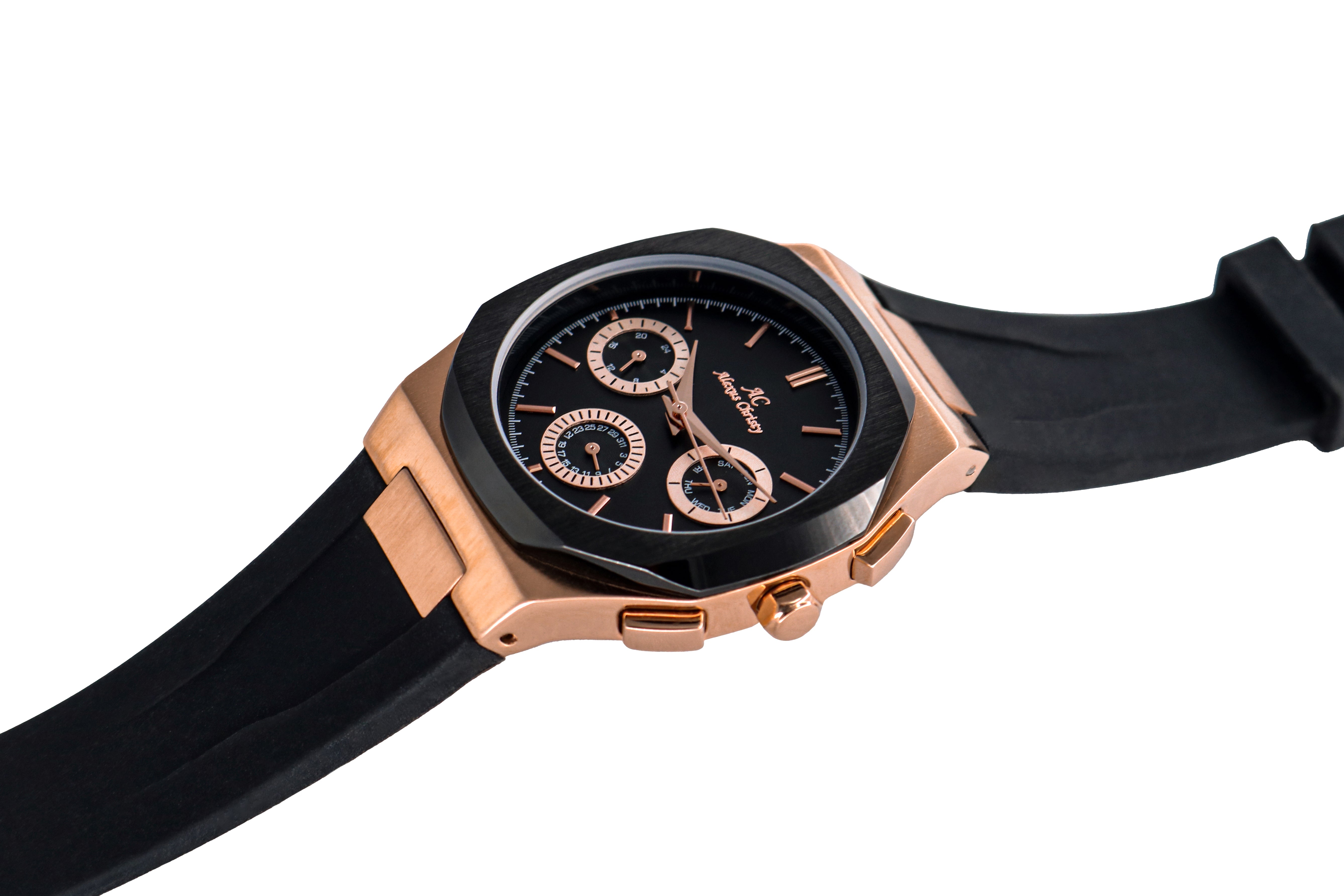 Multifunction Rubber Band Day/Date Analog Sporty Men Watch